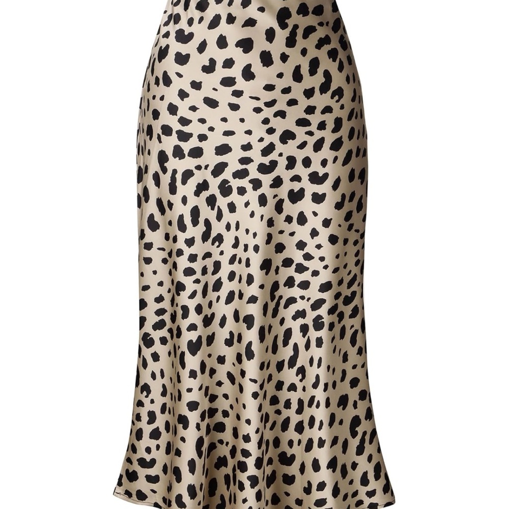 Elegant Leopard Print Maxi Skirt
